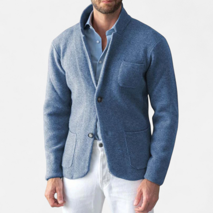 Men’s Vintage Wool Stand-Collar Jacket