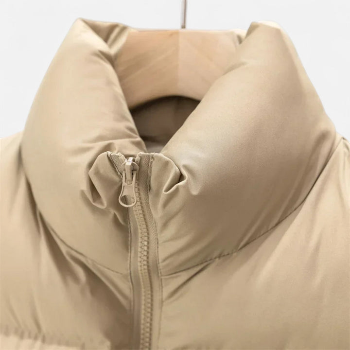 Gilet d'hiver élégant pour femme à taille haute