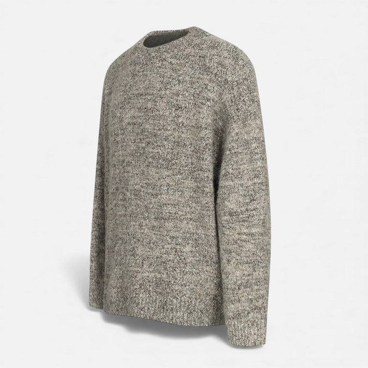 Pull à col rond effet laine pour homme