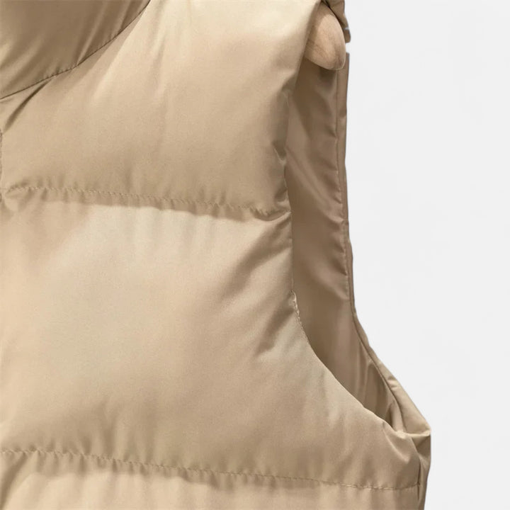 Gilet d'hiver élégant pour femme à taille haute