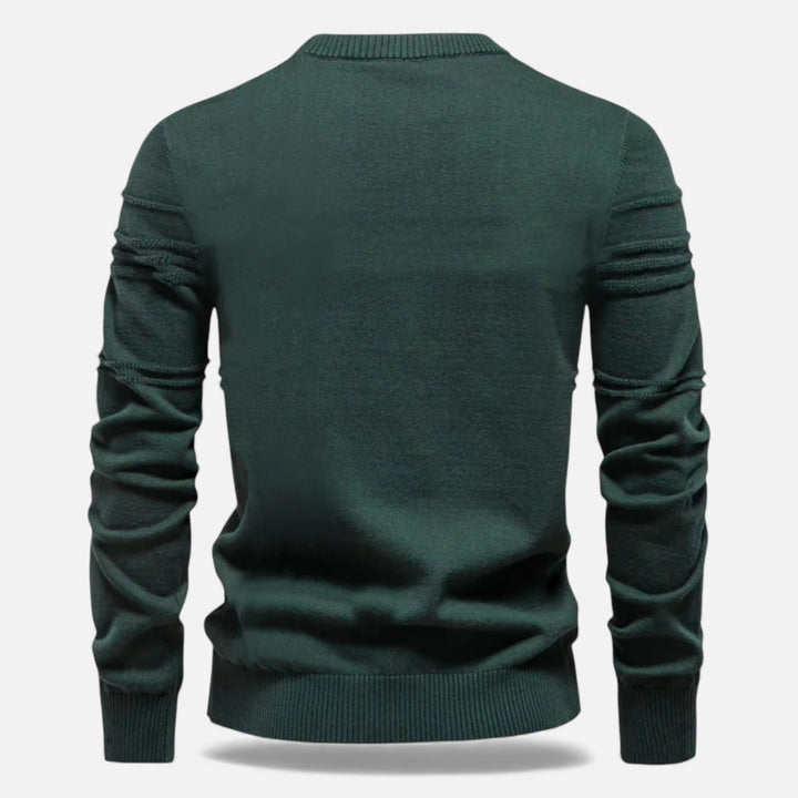Men’s Slim Fit Structured Knit Sweater