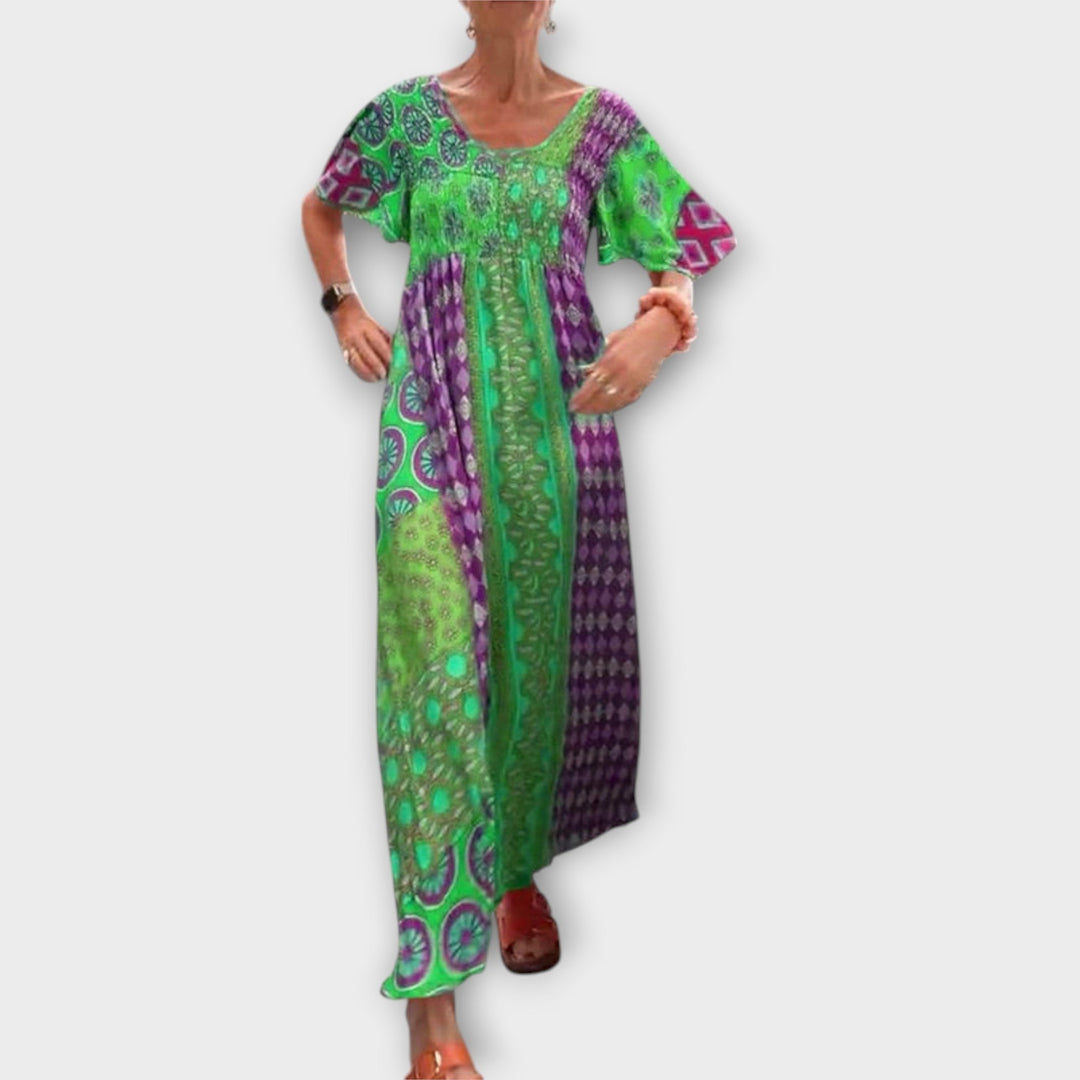 Vibrant Boho Dress