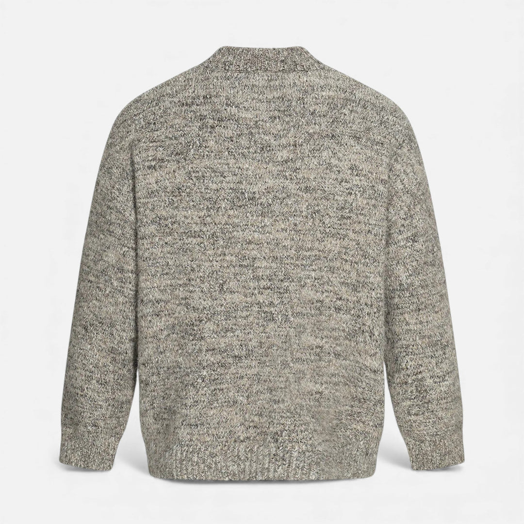 Pull à col rond effet laine pour homme