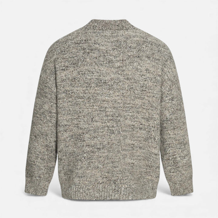 Pull à col rond effet laine pour homme