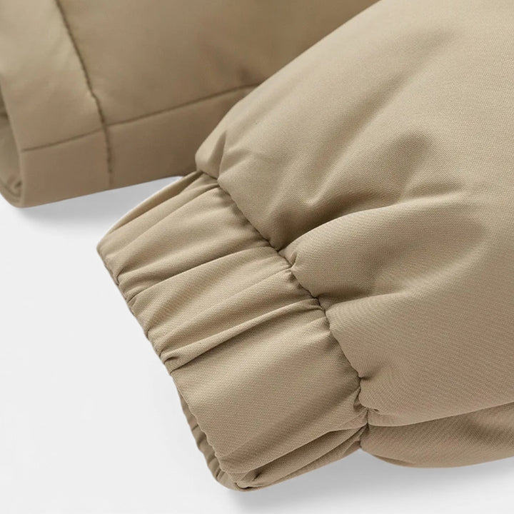 Veste d'hiver pour homme doublée en polaire avec capuche amovible