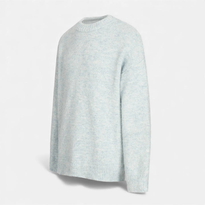 Pull à col rond effet laine pour homme