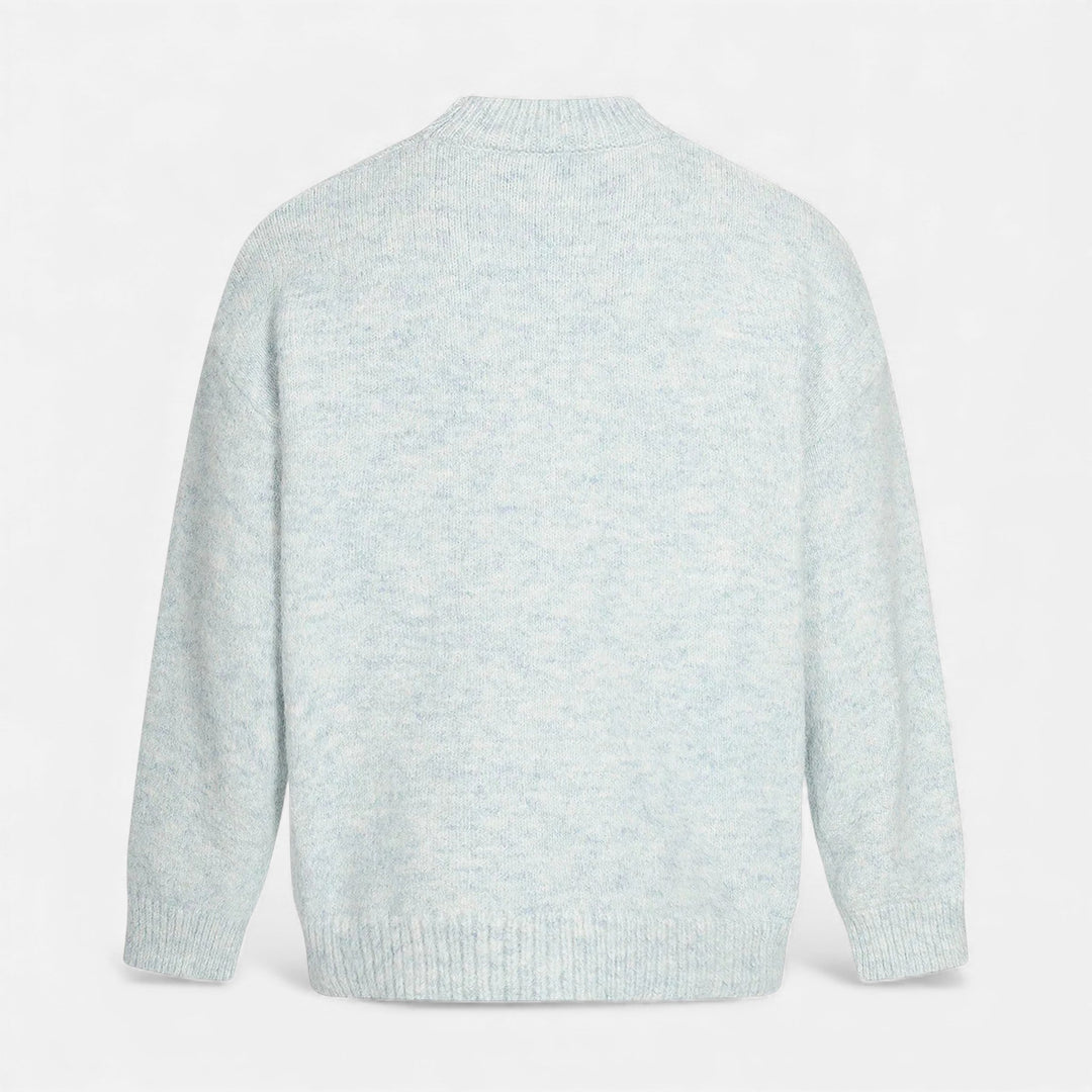 Pull à col rond effet laine pour homme