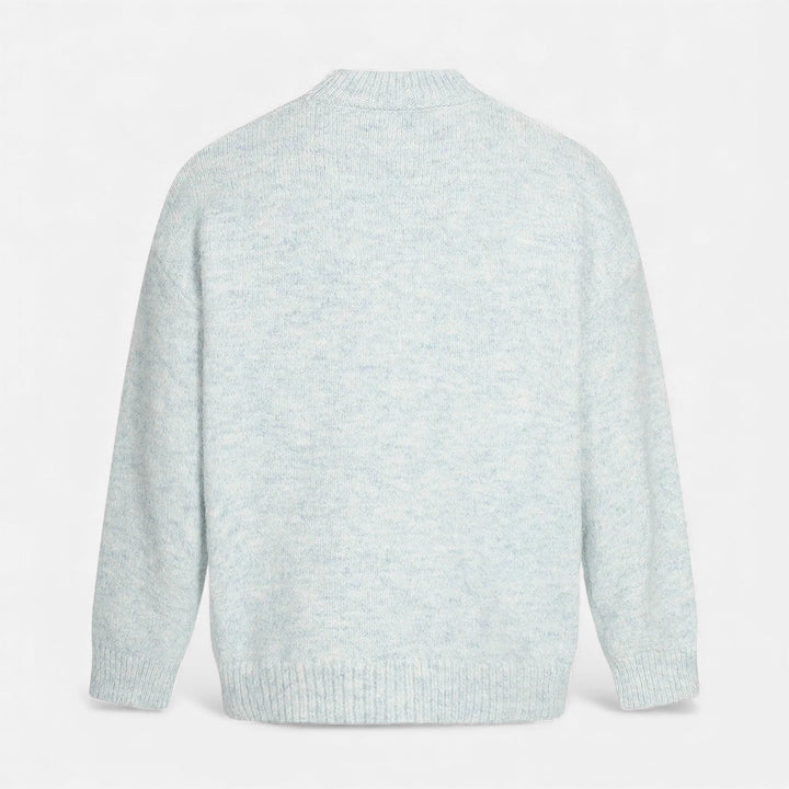Pull à col rond effet laine pour homme
