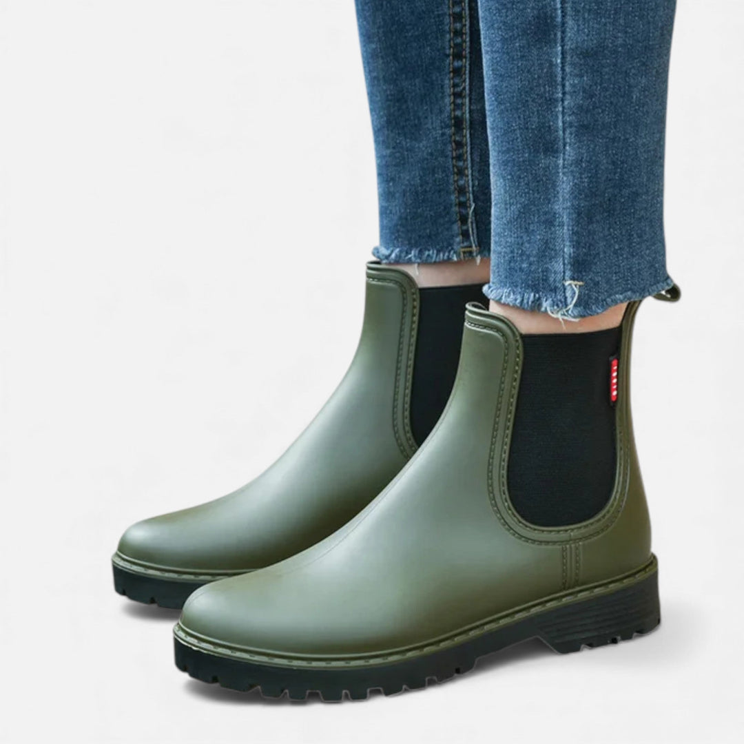 Damskie lekkie wodoodporne krótkie kalosze