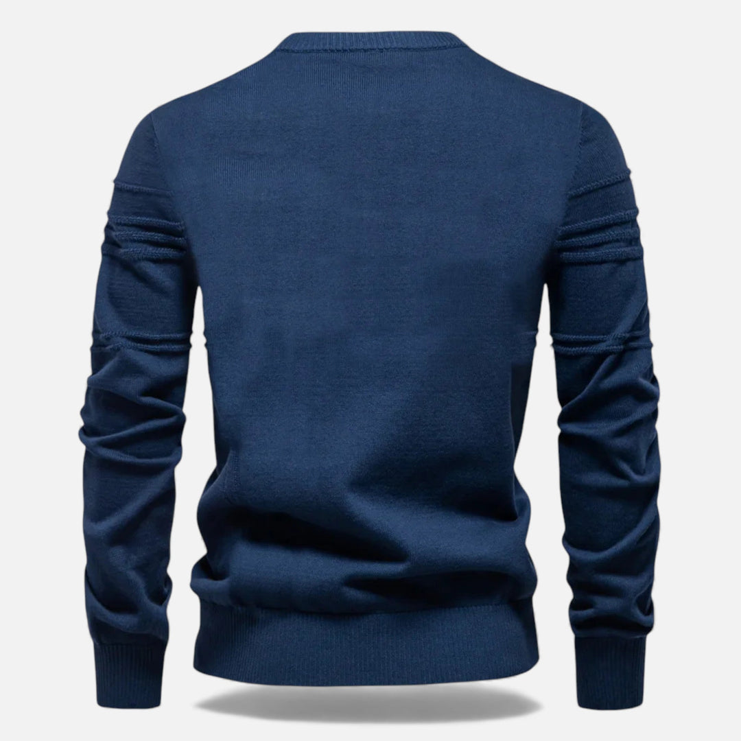 Men’s Slim Fit Structured Knit Sweater