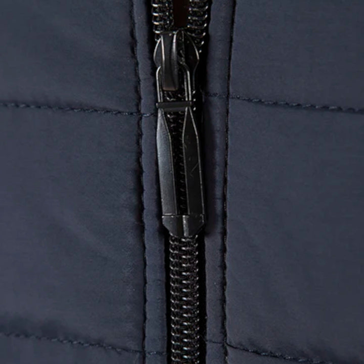 Pánská fleecová bunda se stojáčkem a nášivkami