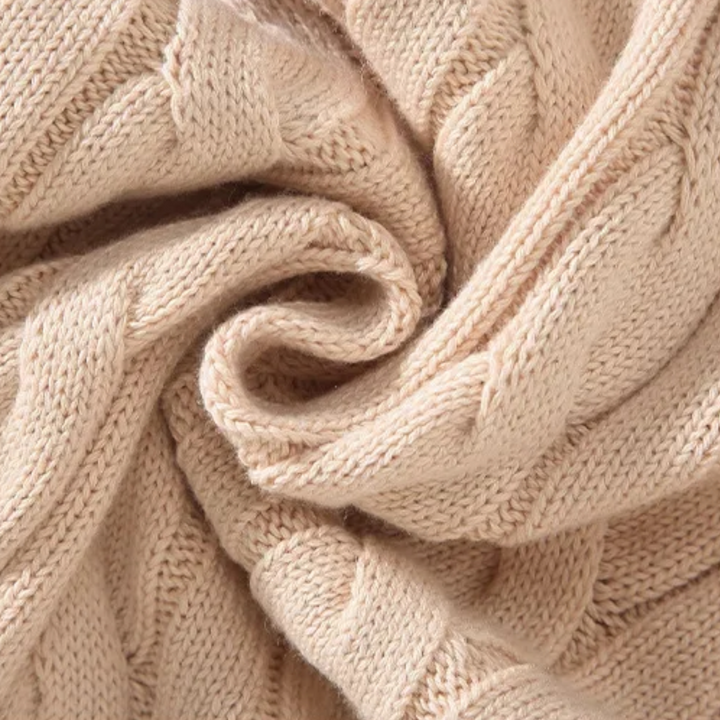 Pull à col roulé épais pour homme avec fermeture éclair