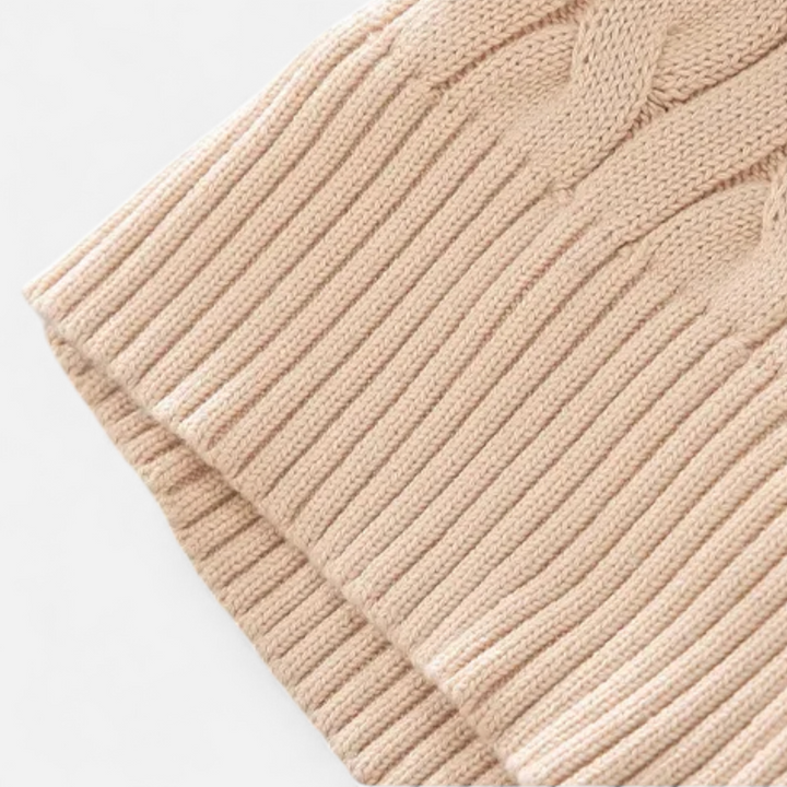 Pull à col roulé épais pour homme avec fermeture éclair