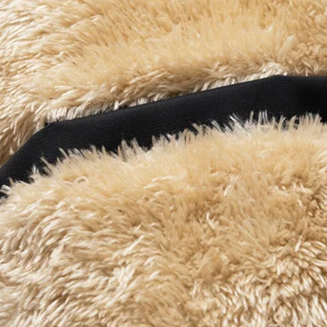 Gilet d'hiver pour homme en laine d'agneau