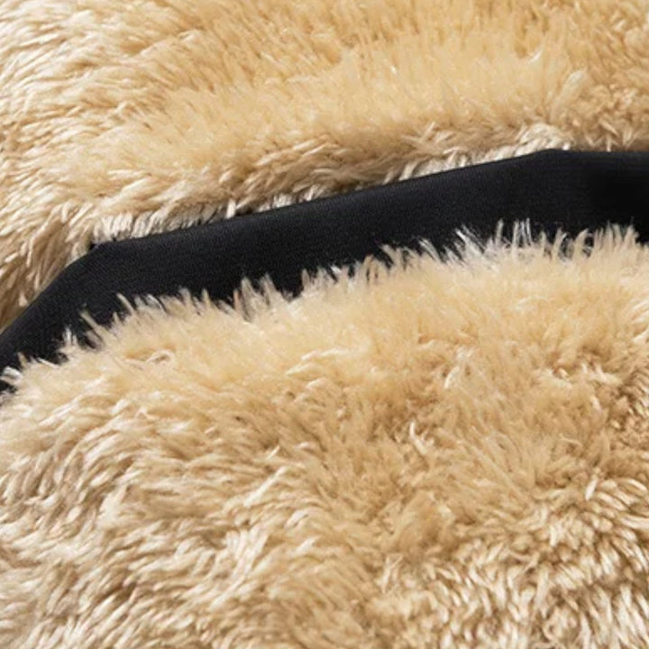 Gilet d'hiver pour homme en laine d'agneau