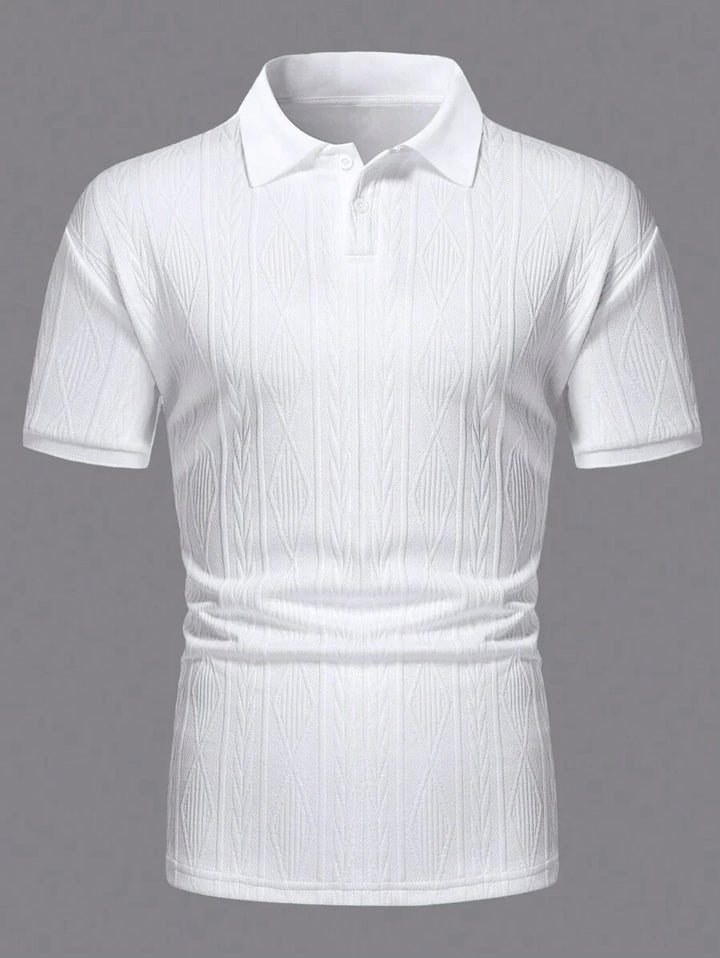 Casualowa letnia koszulka polo z guzikami – męska