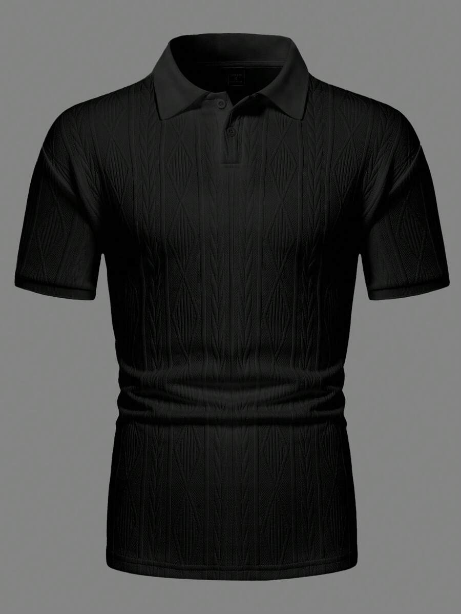 Casualowa letnia koszulka polo z guzikami – męska
