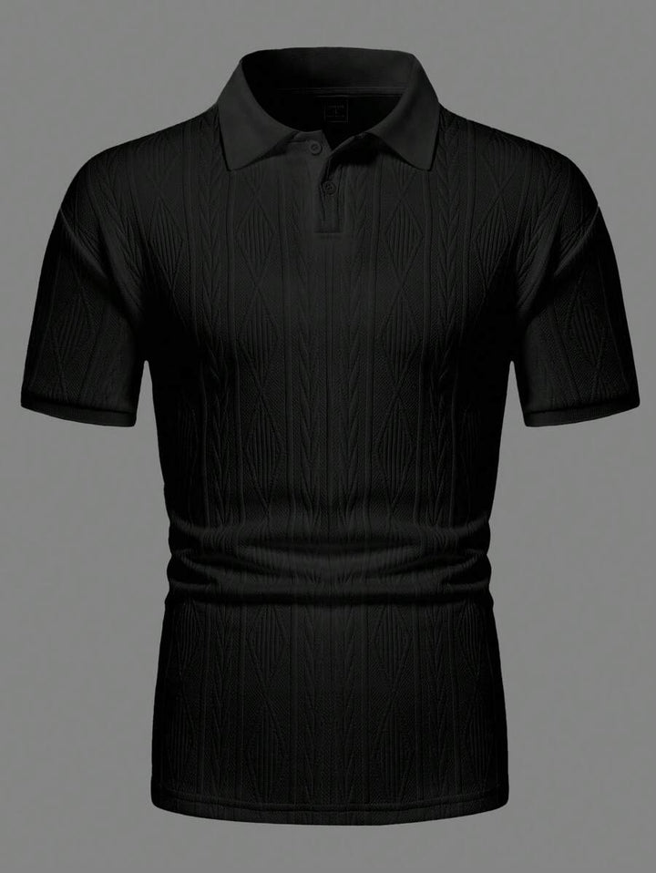 Casualowa letnia koszulka polo z guzikami – męska