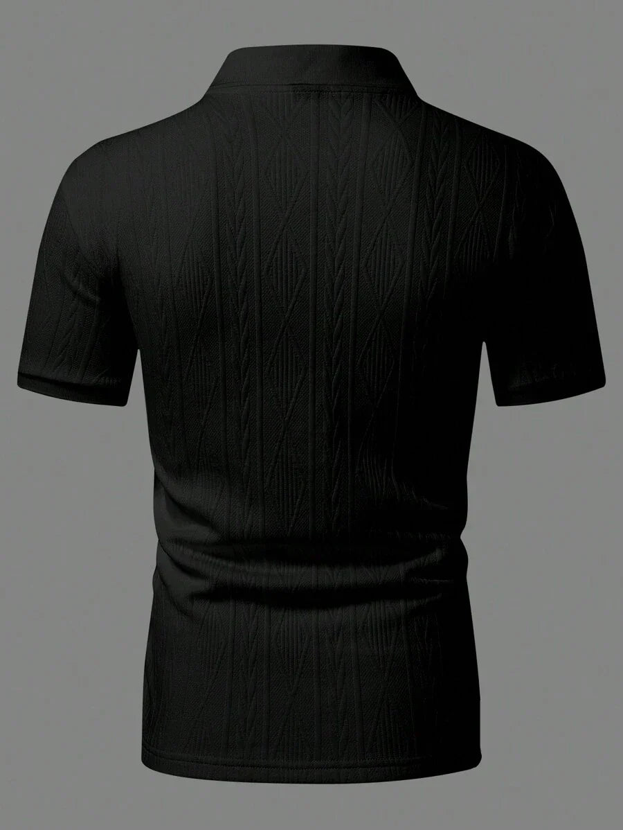 Casualowa letnia koszulka polo z guzikami – męska