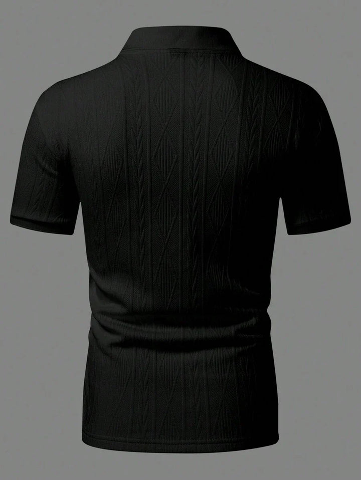 Casualowa letnia koszulka polo z guzikami – męska