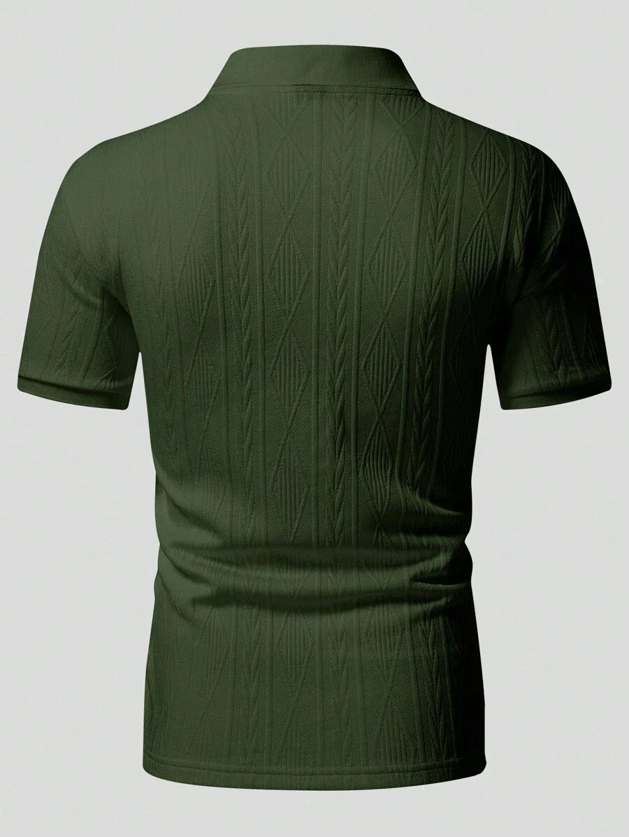 Casualowa letnia koszulka polo z guzikami – męska