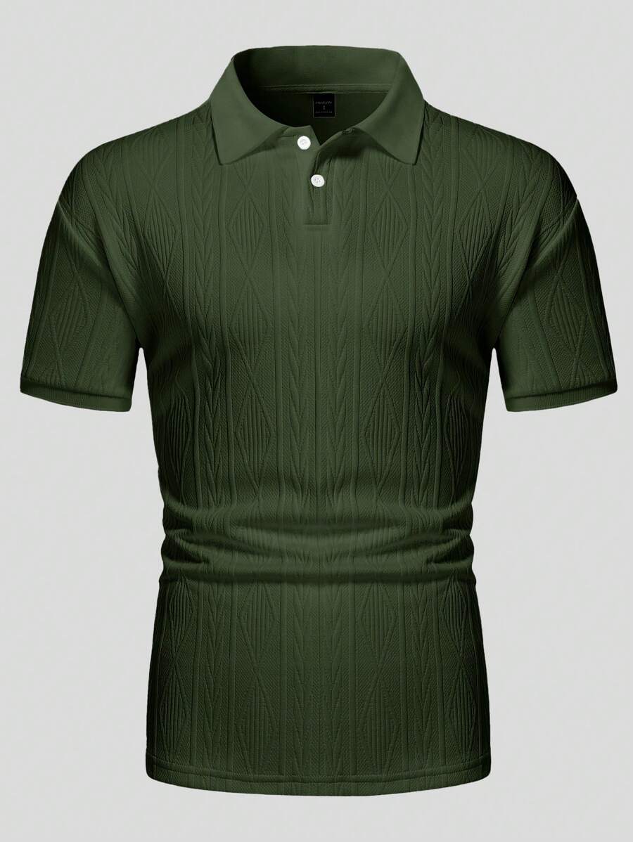 Casualowa letnia koszulka polo z guzikami – męska