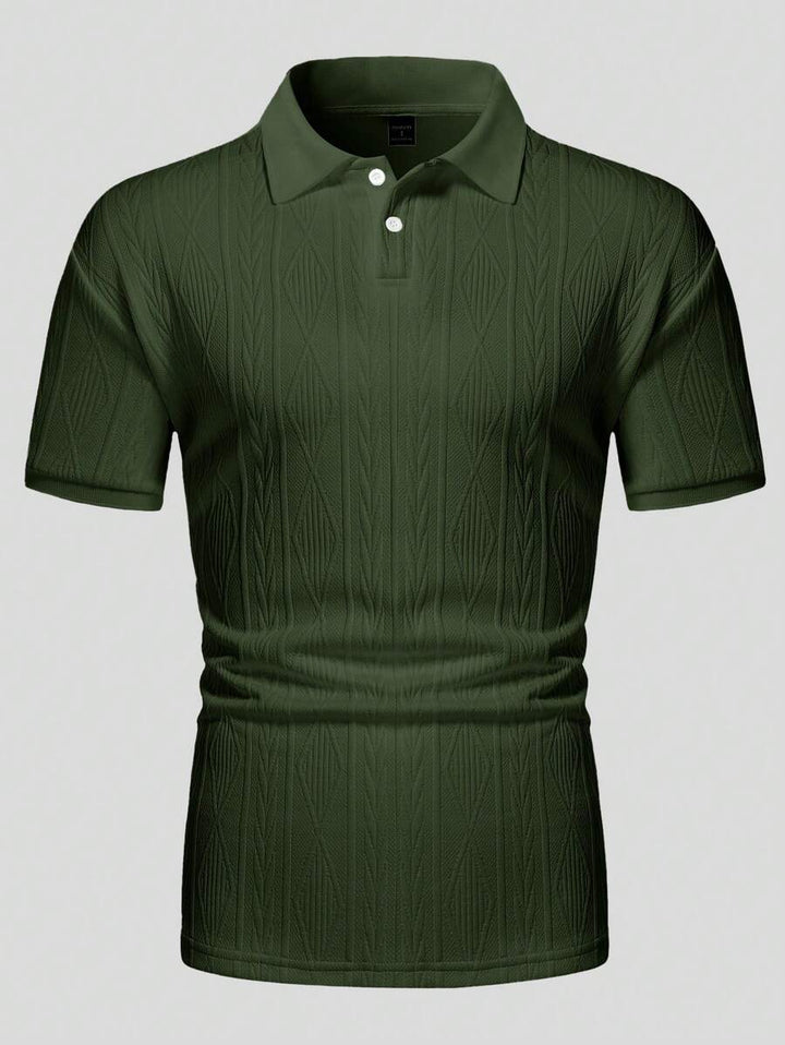 Casualowa letnia koszulka polo z guzikami – męska