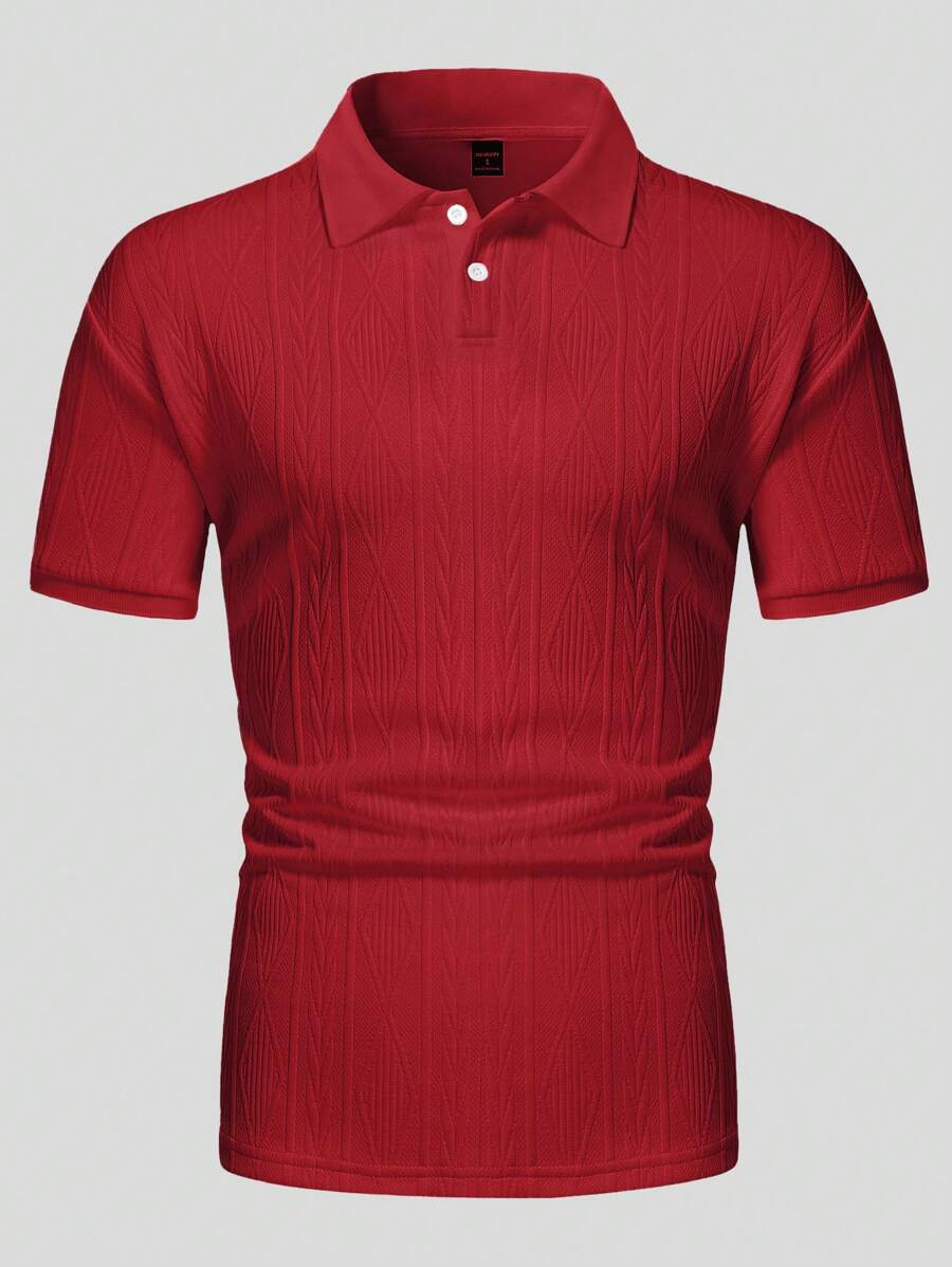 Casualowa letnia koszulka polo z guzikami – męska