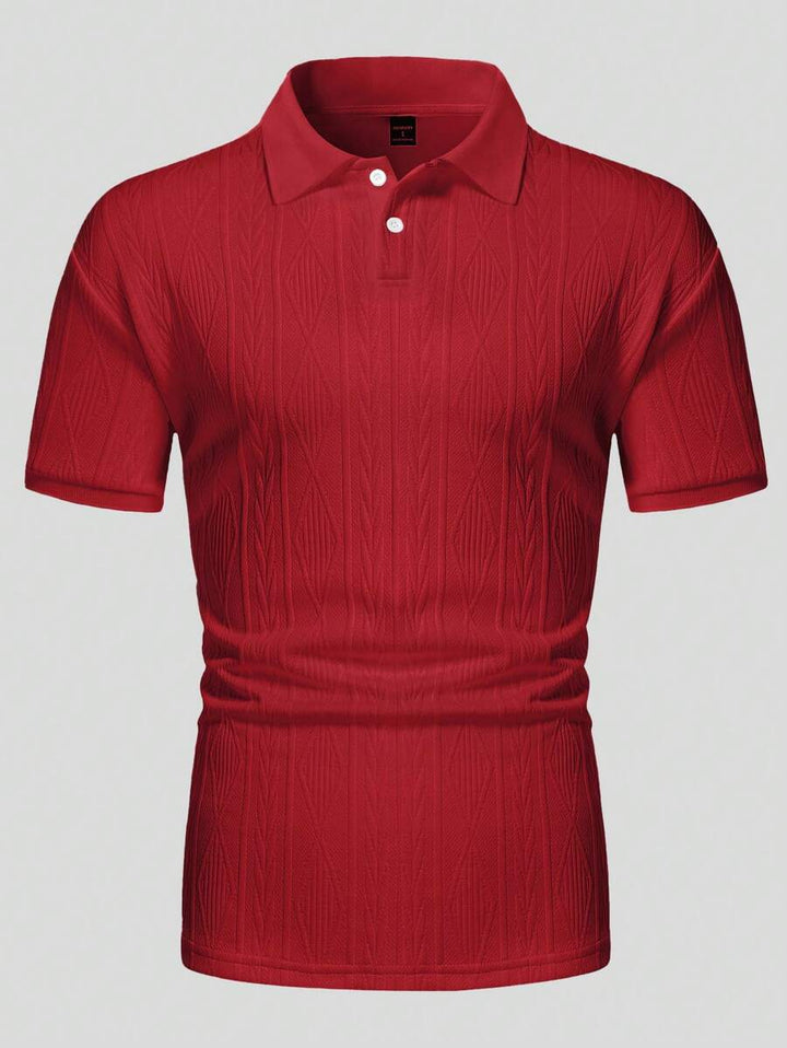 Casualowa letnia koszulka polo z guzikami – męska