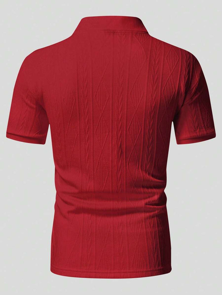 Casualowa letnia koszulka polo z guzikami – męska