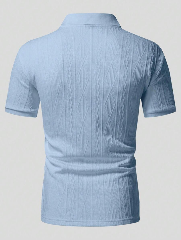 Casualowa letnia koszulka polo z guzikami – męska