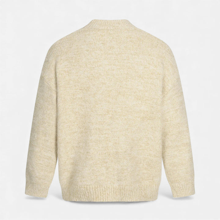 Pull à col rond effet laine pour homme