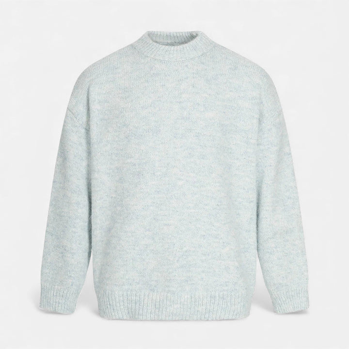 Pull à col rond effet laine pour homme
