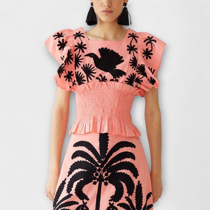 Chic Palm Tree Dress