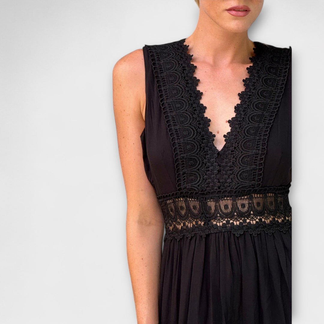Elegant V-Neck Lace Dress