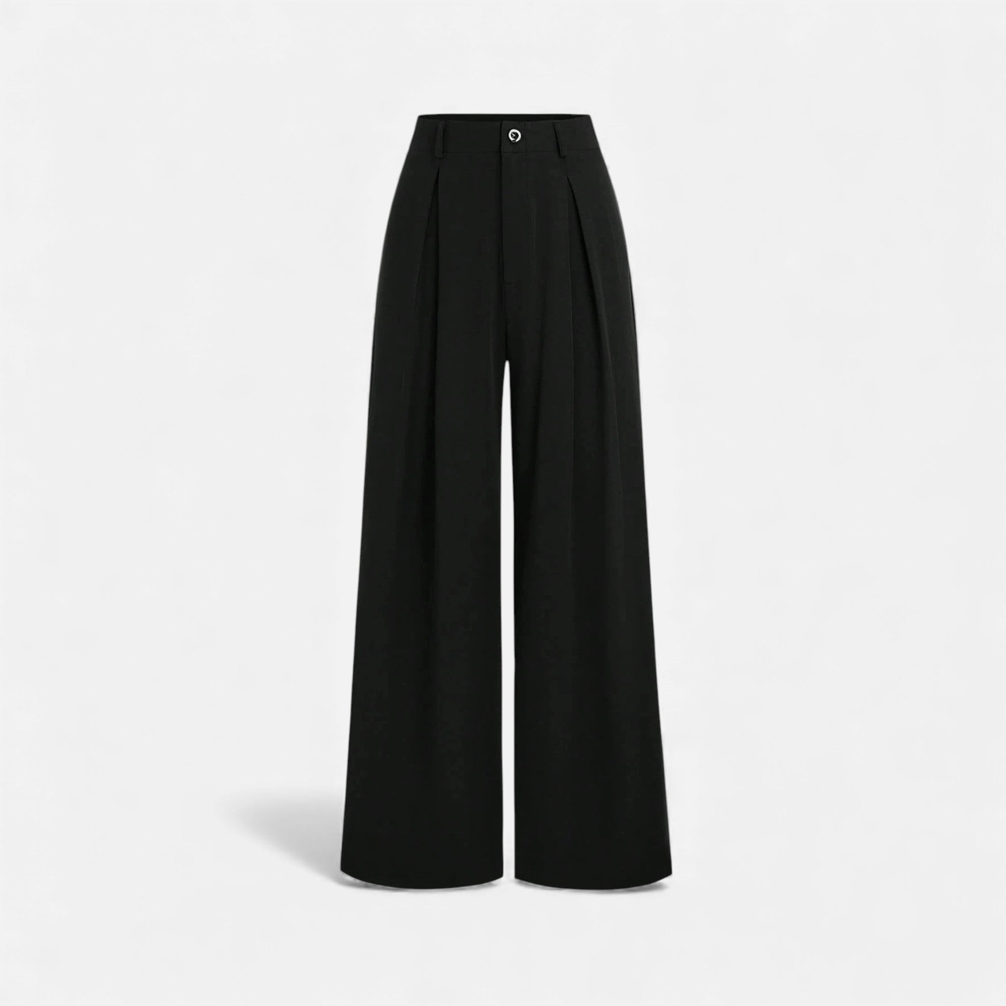 Maison Vaison | Women’s Jacquard Pleated Wide-Leg Trousers