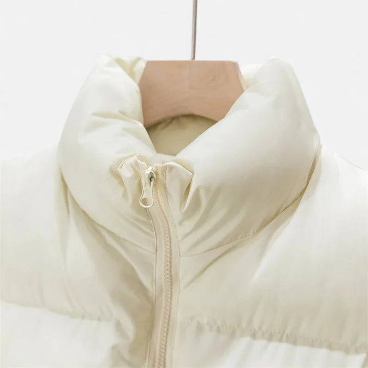 Gilet d'hiver élégant pour femme à taille haute