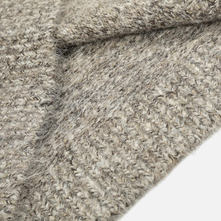 Pull à col rond effet laine pour homme