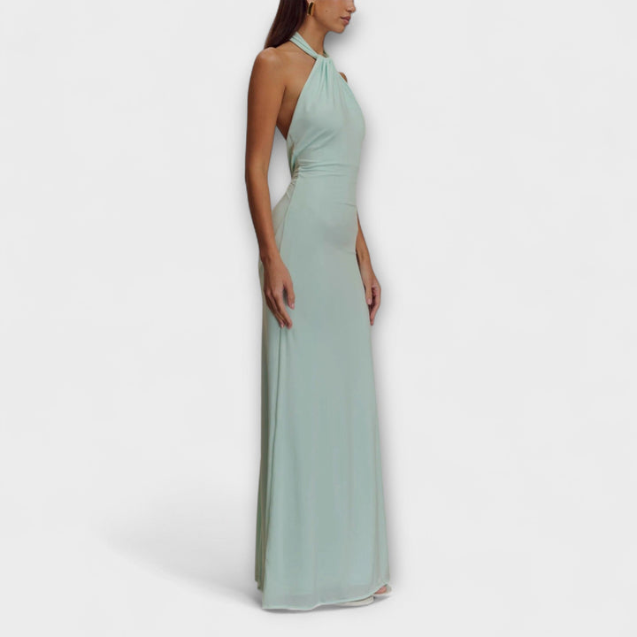 Robe longue dos nu fluide