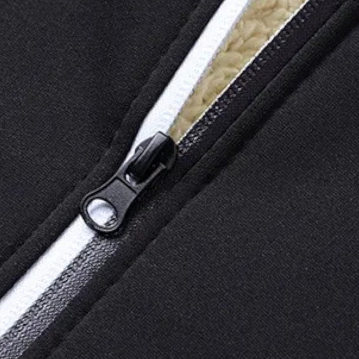 Męska kurtka zimowa z kapturem i podszewką z polaru