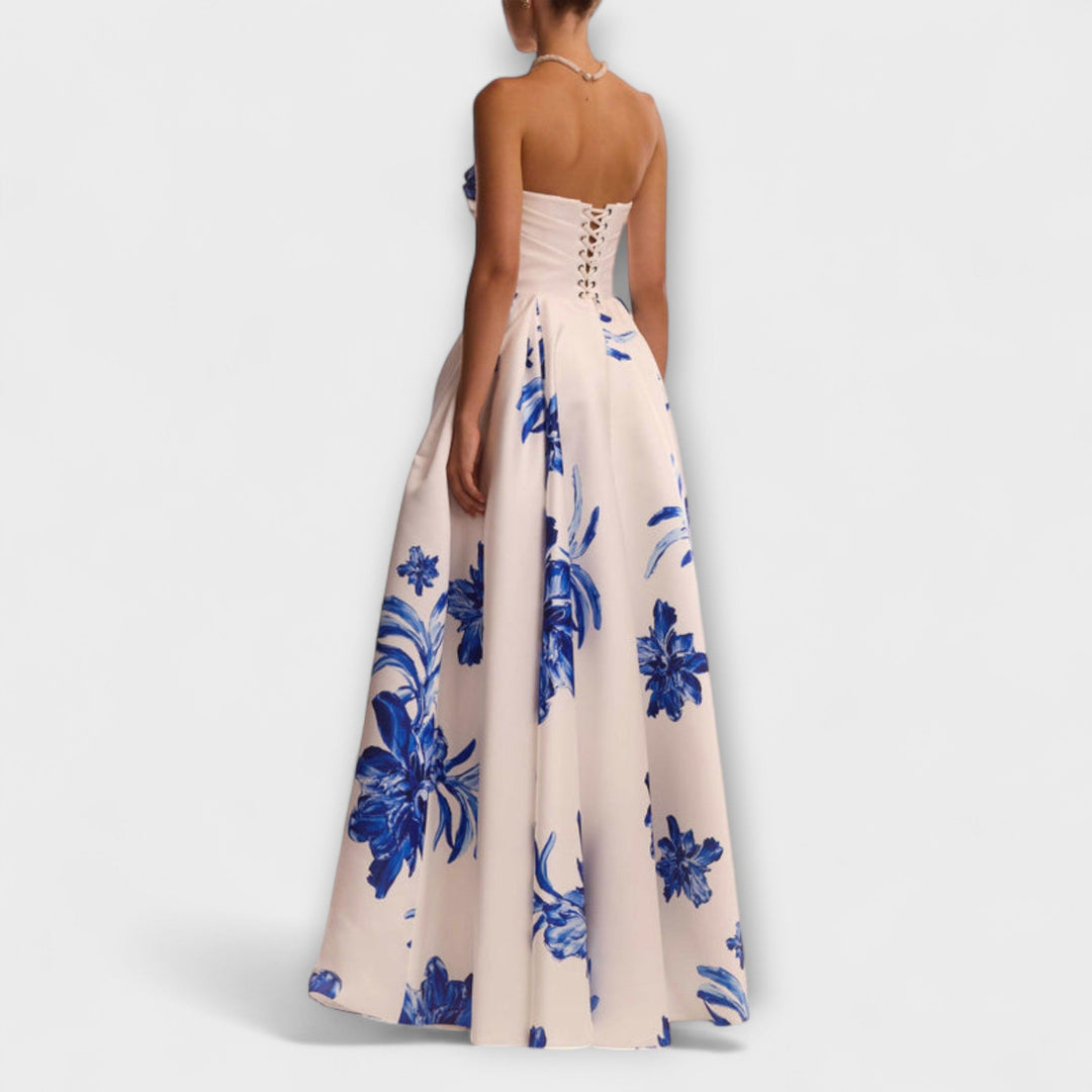 Chic Off-Shoulder Floral Maxi Dress