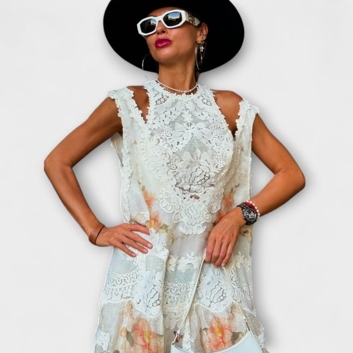 Elegant Kelly Lace Maxi Dress