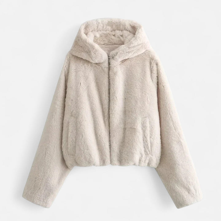 Maison Vaison | Women’s Hooded Faux Fur Coat – Winter Luxe Comfort