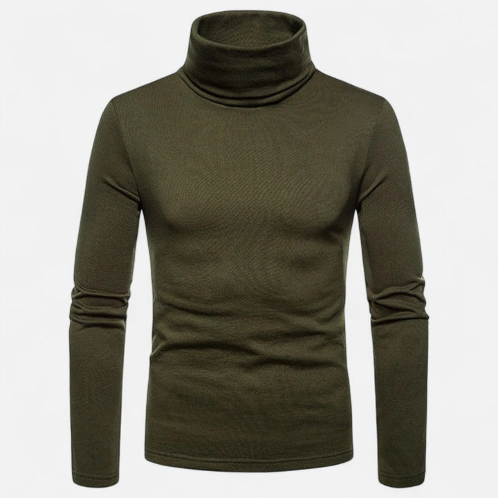 Pull col roulé ajusté pour homme – Automne Hiver extensible