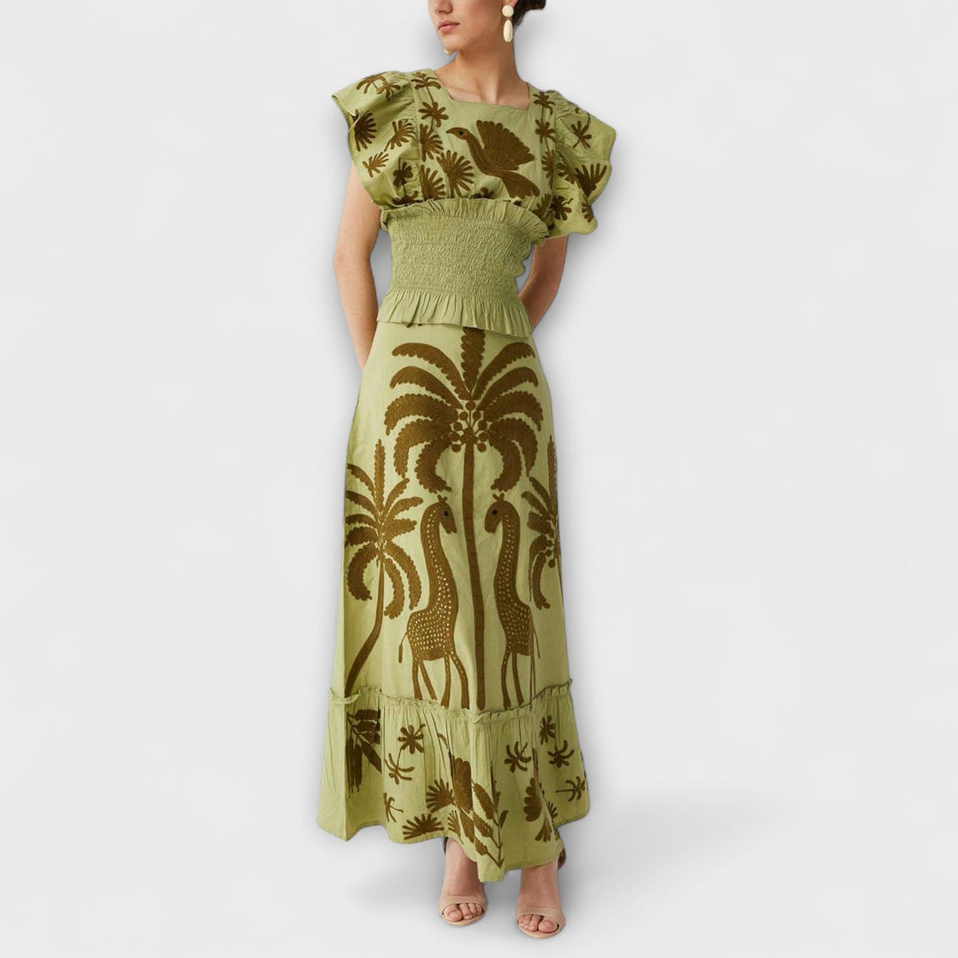 Chic Palm Tree Dress