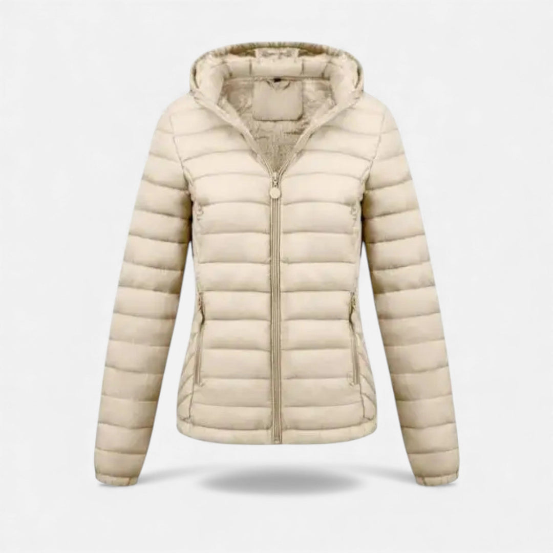 Damska lekka kurtka z kapturem na co dzień