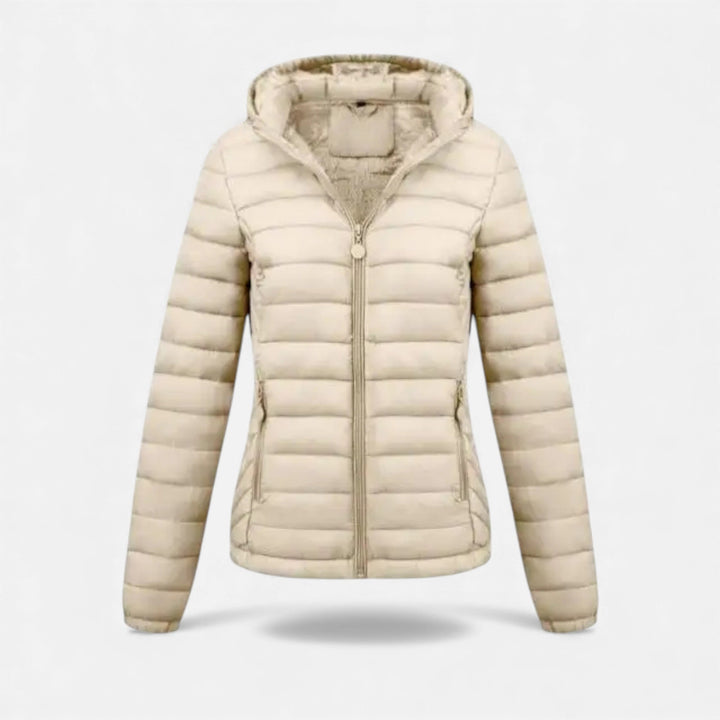 Damska lekka kurtka z kapturem na co dzień