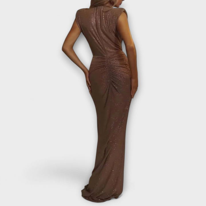 Maxi Dress Deep V-Neck