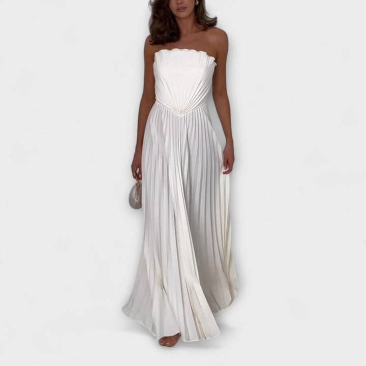 Robe plissée élégante