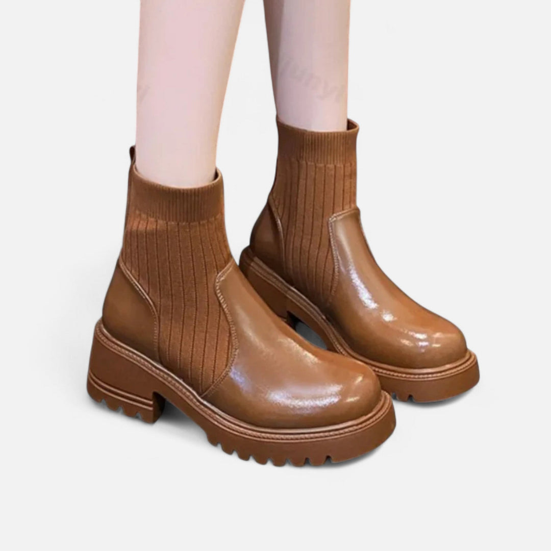 Bottines modernes à enfiler pour femmes